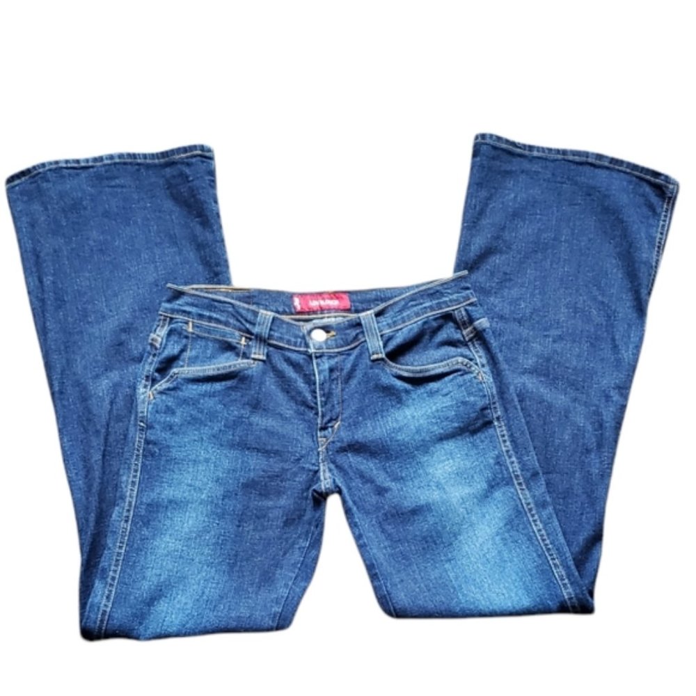 Levi's Low Slouch Medium Wash Mid Rise Wide Leg Jean